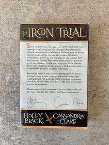 *ARC / Uncorrected Proof* The Iron Trial - Holly Black & Cassandra Clare (2014) - Picture 1 of 7