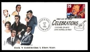 Mayfairstamps US FDC 1993 Bill Haley Singing First Day Cover aau_09871 - Picture 1 of 2
