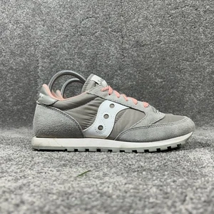 Saucony Jazz Low Pro Women’s Sz 7.5 Gray Pink Retro Athletic Running Shoes Used - Picture 1 of 12