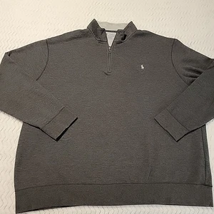 Polo Ralph Lauren Performance Maglione 1/4 Zip Uomo 3XB Grigio su Grigio - Foto 1 di 6