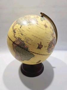 Vintage MCM Replogle 12" World Premier beleuchteter Globus Relief beleuchtet - Bild 1 von 8