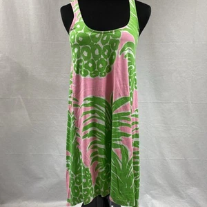 Vestido sin mangas de flamenca Lilly Pulitzer Monterey rosa y verde piña XS extra pequeño - Imagen 1 de 8