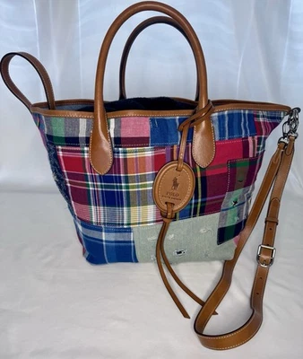 Ralph Lauren Polo Reversible Patchwork Belleport Cabas Bag - Image 1 of 4