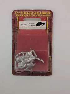 Dark Elf Black Ark Corsairs 8510C Warhammer Pewter on Original Blistercard - Picture 1 of 2