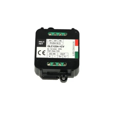 Easy Led Fader Dimmer Driver 12V 24V 10A Con Pulsante N.O. Push DLC1224-1CV - Immagine 1 di 3