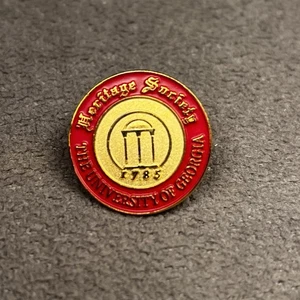 Georgia Bulldog Pinback UGA Heritage Society Arches Dawgs Vintage - Bild 1 von 5