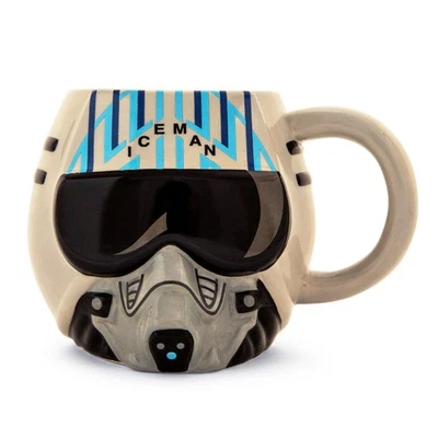 Top Gun: Maverick Iceman Helmet caneca de cerâmica esculpida | comporta 20 onças - Imagem 1 de 4
