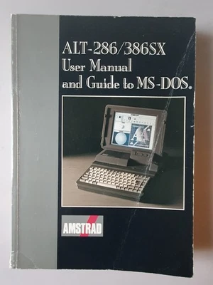 AMSTRAD ALT-286/386SX User Manual Guide to MS-DOS - 1990 - Photo 1/4