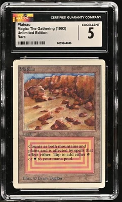 PLATEAU Unlimited Rare Reserved List CGC 5 MTG [Nostalgium] - Image 1 of 2