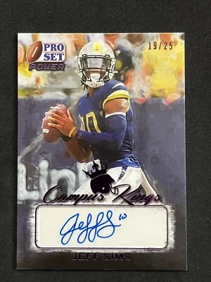 Jeff Sims 2021 Leaf Pro Set Power ‘Campus Kings’ Auto Purple /25 CK-JS1 - Image 1 of 2