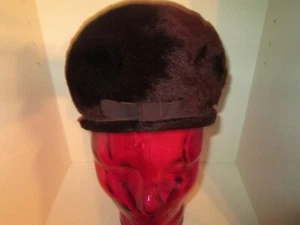 NEIMAN MARCUS MILADAY raro cappello donna vintage formale finto marrone con fiocco PICCOLO - Foto 1 di 7