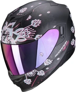 casco integrale moto SCORPION exo-520 air tina nero opaco argento omologato - Imagen 1 de 3