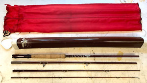 Vintage Fenwick Fly Rod 4 piece 8' voyager  line 6 Case and cloth minty