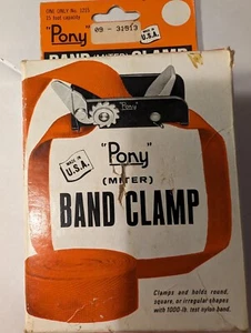 Pony BAND (GEHRUNGS-) KLEMME 1215 15 Fuß GURTKAPAZITÄT, mit Metallecken und Schraubenschlüssel - Bild 1 von 10