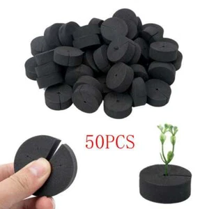 50Pcs Neoprene Foam Inserts Hydroponics Garden Clone Collars Plants AU - Picture 1 of 9
