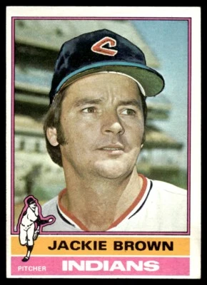 1976 Topps Jackie Brown Cleveland Indians #301 - Image 1 of 2