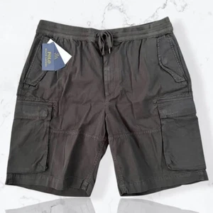 Polo Ralph Lauren Men's Washed Black Utility Surplus Chino Cargo Shorts Size M - Picture 1 of 11