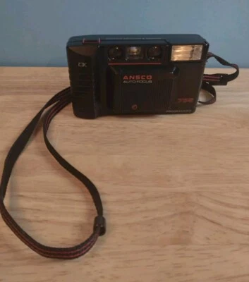 Ansco 735 Programmed DX Auto Focus 35mm Black Camera Untested  - Image 1 of 4