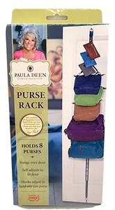 NIB Paula Deen Southern Toile Over-The-Door Hanging Purse Rack Holds 8 Purses - Picture 1 of 6