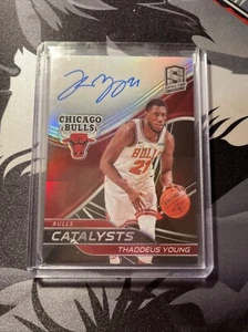 2019-20 Panini Spectra Catalysts Signatures Prizm /49 Thaddeus Young Auto - Bild 1 von 2