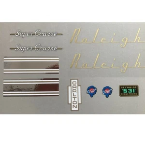 Raleigh Super Course Ende 60er bis Anfang 70er Decal Kit Retro British Carlton - Bild 1 von 1