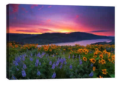 Grafite épico "Paradise Garden" por Jesse Estes, arte de parede em tela giclée - Imagem 1 de 2