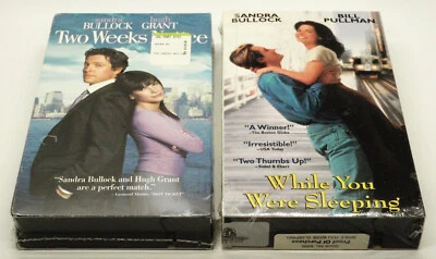 WHILE YOU WERE SLEEPING & TWO WEEKS NOTICE New VHS Tape IGS Ready Sandra Bullock - Image 1 of 4