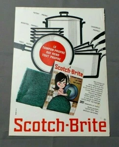 PUB PUBLICITE ANCIENNE ADVERT CLIPPING 170519 EPONGE TAMPON SCOTCH BRITE PROPRE - Imagen 1 de 1