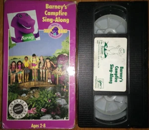 Barney's Campfire Sing-Along (VHS-1990) Very Rare~ORIGINAL Case 1st Edition~VHTF - Picture 1 of 5