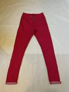 Rue 21 Freedom Flex High Rise Jeggings Damen 3/4R Pink 3 Knöpfe - Bild 1 von 8