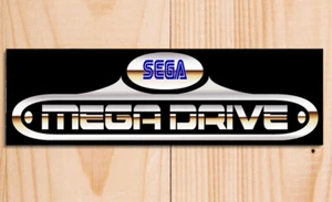 Sega Megadrive Logo metal plaques signs poster image - Picture 1 of 2