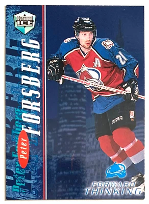 1998-99 Pacific Dynagon Ice Forward Thinking Peter Forsberg #5 Avalanche HOF - Image 1 of 3