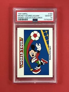 1991 Impel Disney Collector Cards #184 Mickey Mouse PSA 10 World Tour - Picture 1 of 2