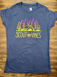 Damas Mediana BOY SCOUTS OF AMERICA Camisa Scout Vibes Logo BSA Mujer Camiseta Nueva Sin Etiquetas - Imagen 1 de 6