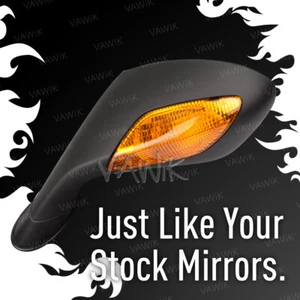 VAWiK -OE replacement mirror black fits Aprilia RSV 1000 R '04-'09 x1 LEFT HAND - Bild 1 von 7