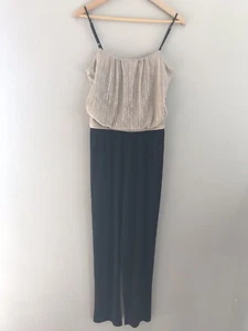 Sweet Storm Black & Gold Jumpsuit. Sz L. - Picture 1 of 4