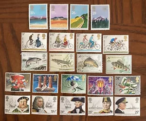 SALE gb 5 Sets mint 22 Total SG1067/70, 1187/91, 1207/14 & 1231/5 (lot 986) - Picture 1 of 1