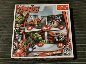Marvel Avengers 4 Puzzles in 1, by Trefl. Puzzles Have 35, 48, 54 & 70 pieces. - Picture 1 of 3