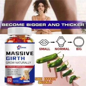 Best Penis Enlarger Harder Dick Enhancer Stamina Male Enhancement 60 Gummies - Picture 1 of 8