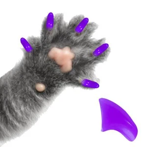 TRAUBE ~ 60 STÜCK weiche Nagelkappen für Katzenkrallen ~ HÜBSCHE KRALLEN ~ Pfoten ab - Bild 1 von 1