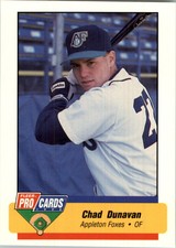 1994 Appleton Foxes Fleer/ProCards #1066 Chad Dunavan