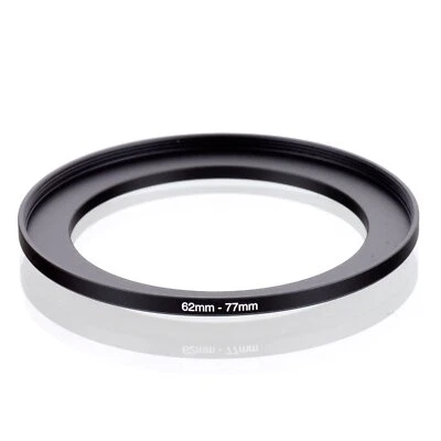 RISE(UK) 62mm-77mm 62-77 mm 62 to 77 Step Up Ring Filter Adapter black - Image 1 of 3