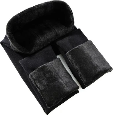 Leggings Forrados de Vellón Control Abdomen Talla L Negros Opacos Cálidos Invierno Vacaciones NUEVO Foto 1 de 4