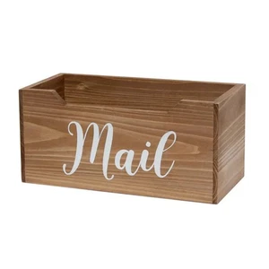 Elegant Designs Rustic Farmhouse Wooden Tabletop Decorative Script Word Mail ... - Picture 1 of 1