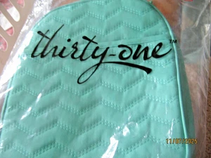 Thirty-One Chill-icious Thermal Turquoise Quilted Chevron Lunch Bag NIP, Retired - Picture 1 of 4