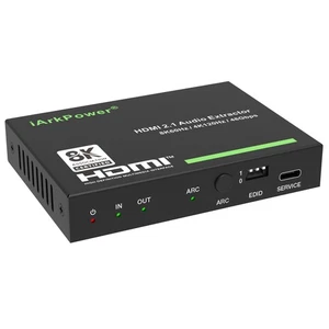 HDMI 2.1 Audio Extractor 4K120Hz HDMI to Optical + 3.5mm Analog Audio Splitte... - Picture 1 of 7