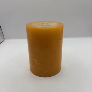 Pier 1 Duft Stumpenkerze Ginger Peach Kerze 3" x 4" NEU versiegelt eingestellt - Bild 1 von 4