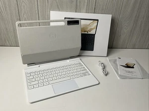 HOU Keyboard for Samsung Galaxy Tab S10+ Plus/S9+ Plus/S9 FE+ Plus etc. WHITE - Picture 1 of 11