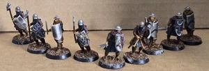 Unidad de guerra miniatura pintada profesional para hombres en armas x 9 Halberds Highlands 32 mm - Imagen 1 de 19