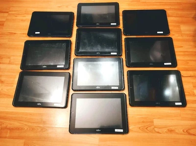 LOT 10x UNTESTED FUJITSU STYLISTIC Q SERIES Q550 PN CP544274-01 WHITE TABLET TAB - Image 1 of 4